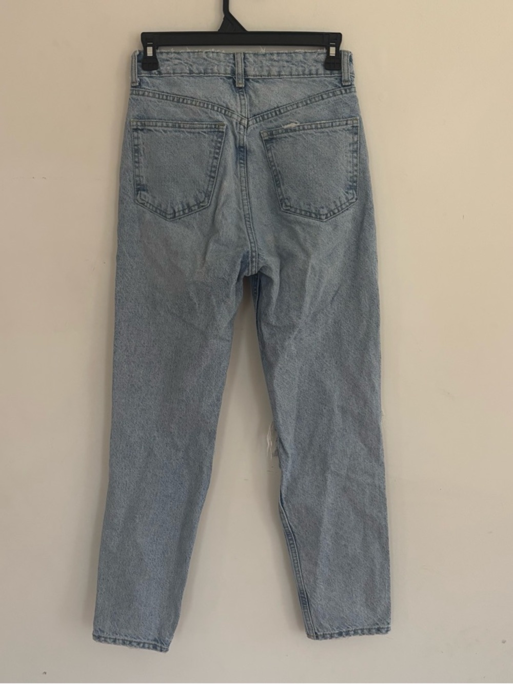ZARA Distressed High Rise Mom Jeans Size 2 - Picture 5 of 11